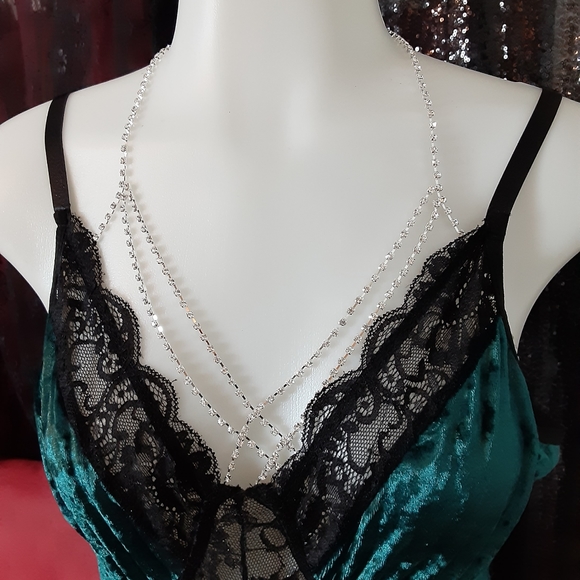 COPY - 🔥NEW rhinestone crystal body/belly chain b - Picture 6 of 6